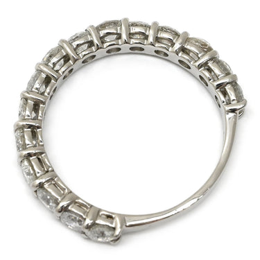 ノンブランド NON BRAND ハーフエタニティリング ダイヤモンド 2.0ct プラチナシルバー Pt900 ダイヤモンド リング 指輪 プラチナ Pt900 15P 15石 15粒 シェアドプロング 16号