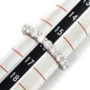 ノンブランド NON BRAND ハーフエタニティリング ダイヤモンド 2.0ct プラチナシルバー Pt900 ダイヤモンド リング 指輪 プラチナ Pt900 15P 15石 15粒 シェアドプロング 16号