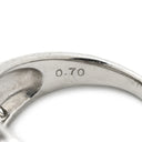 ノンブランド NON BRAND ダイヤモンド プラチナシルバー Pt900 ダイヤモンド リング 指輪 プラチナ Pt900 パヴェ 幅広 ドーム型 アラベスク 花 フラワーモチーフ 13号