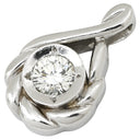ノンブランド NON BRAND ダイヤ 0.531ct デザインリング プラチナシルバー Pt900 ダイヤモンド ペンダントトップ 1粒 1石 プラチナ900 ネックレストップ しずく