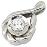 ノンブランド NON BRAND ダイヤ 0.531ct デザインリング プラチナシルバー Pt900 ダイヤモンド ペンダントトップ 1粒 1石 プラチナ900 ネックレストップ しずく