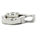 ノンブランド NON BRAND ダイヤ 0.531ct デザインリング プラチナシルバー Pt900 ダイヤモンド ペンダントトップ 1粒 1石 プラチナ900 ネックレストップ しずく