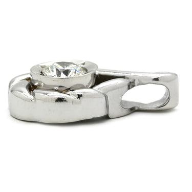 ノンブランド NON BRAND ダイヤ 0.531ct デザインリング プラチナシルバー Pt900 ダイヤモンド ペンダントトップ 1粒 1石 プラチナ900 ネックレストップ しずく