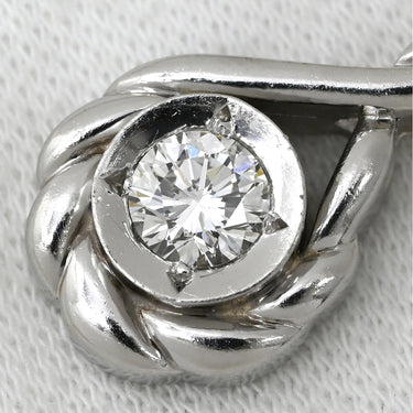ノンブランド NON BRAND ダイヤ 0.531ct デザインリング プラチナシルバー Pt900 ダイヤモンド ペンダントトップ 1粒 1石 プラチナ900 ネックレストップ しずく