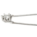 ノンブランド NON BRAND ソリティア ダイヤモンド プラチナシルバー Pt900 ダイヤモンド Pt850 ネックレス Pt900 プラチナ 1P 1石 1粒 6本爪 両吊りタイプ