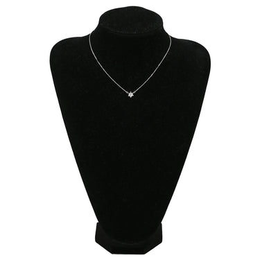 ノンブランド NON BRAND ソリティア ダイヤモンド プラチナシルバー Pt900 ダイヤモンド Pt850 ネックレス Pt900 プラチナ 1P 1石 1粒 6本爪 両吊りタイプ