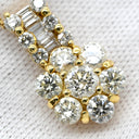ノンブランド NON BRAND ダイヤモンド フラワーモチーフ イエローゴールド K18YG ダイヤモンド ネックレス 18K 750 YG 花