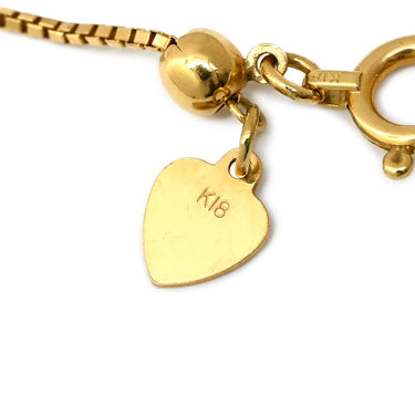 ノンブランド NON BRAND ダイヤモンド フラワーモチーフ イエローゴールド K18YG ダイヤモンド ネックレス 18K 750 YG 花