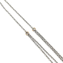 ノンブランド NON BRAND レイヤード ダイヤモンド ホワイトゴールド K18WG ダイヤモンド ネックレス Au750 18K 18金 2連 2重 フラワー 花モチーフ