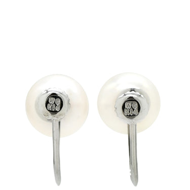 ノンブランド NON BRAND あこやパール 7.3mm 7.4mm イヤリング パールホワイト×ホワイトゴールド K14WG パール イヤリング 14K WG 1粒 1P 真珠 ネジ式 ラウンドシェイプ