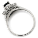 ノンブランド NON BRAND サファイア 1.05 ct ダイヤ 0.38ct ブルー×プラチナシルバー Pt900 サファイア ダイヤモンド リング 指輪 青 プラチナ Pt900 オーバルカット ヘイローデザイン 14号