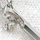 ノンブランド NON BRAND ソリティア ダイヤモンド ホワイトゴールド K18WG ダイヤモンド ネックレス Au750 18K 18金 1P 1石 1粒 スイング ドロップ レーザーホール
