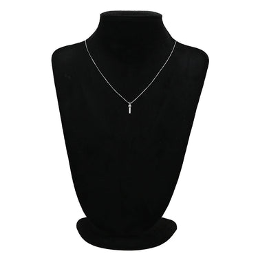 ノンブランド NON BRAND ソリティア ダイヤモンド ホワイトゴールド K18WG ダイヤモンド ネックレス Au750 18K 18金 1P 1石 1粒 スイング ドロップ レーザーホール
