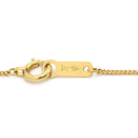 ノンブランド NON BRAND ソリティア ダイヤモンド 0.12ct イエローゴールド K18YG ダイヤモンド K18YG(チェーン/造幣局検定マーク) ネックレス Au750 18K 18金 1P 1石 1粒 U字デザイン