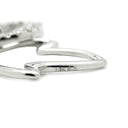 ノンブランド NON BRAND ダイヤ リーフモチーフ ホワイトゴールド K18WG ダイヤモンド ピアス 18K 750 WG ドロップ スウィング