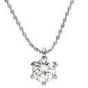 ノンブランド NON BRAND ダイヤモンド 0.547ct ペンダント プラチナシルバー Pt900 ダイヤモンド PT850(チェーン) ネックレス 1粒 1石 ラウンドブリリアントカット ボールチェーン