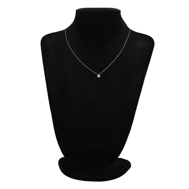 ノンブランド NON BRAND ダイヤモンド 0.547ct ペンダント プラチナシルバー Pt900 ダイヤモンド PT850(チェーン) ネックレス 1粒 1石 ラウンドブリリアントカット ボールチェーン