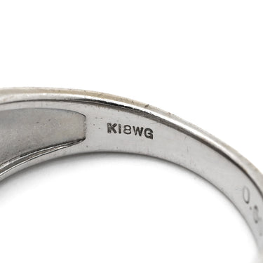 ノンブランド NON BRAND パヴェダイヤ 0.60ct リング ホワイトゴールド K18WG ダイヤモンド リング 指輪 K18WG Au750 18K 18金 3ライン 3連 ワイドリング 12.5号