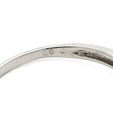 ノンブランド NON BRAND ダイヤモンド プラチナシルバー Pt900 ダイヤモンド リング 指輪 Pt900 プラチナ ウェーブ ベゼルセッティング 10P 10石 10粒 スイートテン 10号