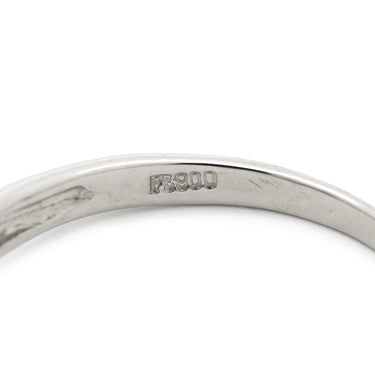 ノンブランド NON BRAND ダイヤモンド プラチナシルバー Pt900 ダイヤモンド リング 指輪 Pt900 プラチナ ウェーブ ベゼルセッティング 10P 10石 10粒 スイートテン 10号