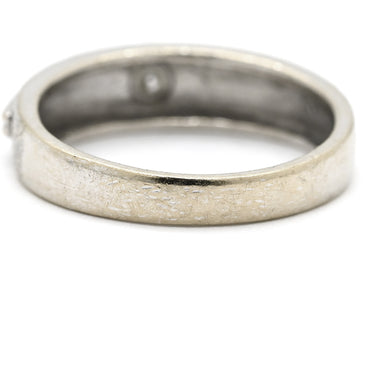 ノンブランド NON BRAND ダイヤモンド 0.10ct デザインリング ホワイトゴールド K18WG ダイヤモンド リング 指輪 18K 750 WG 1粒 1石 10.5号