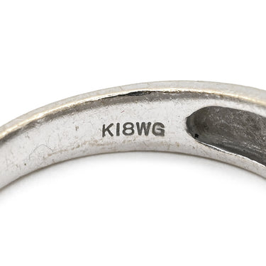 ノンブランド NON BRAND ダイヤモンド 0.10ct デザインリング ホワイトゴールド K18WG ダイヤモンド リング 指輪 18K 750 WG 1粒 1石 10.5号