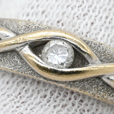 ノンブランド NON BRAND ダイヤモンド 0.10ct デザインリング ホワイトゴールド K18WG ダイヤモンド リング 指輪 18K 750 WG 1粒 1石 10.5号