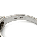 ノンブランド NON BRAND 翡翠 ダイヤモンド グリーン×ホワイトゴールド K18WG ヒスイ ダイヤモンド リング 指輪 緑 Au750 18K 18金 ひすい ヒスイ オーバル 11.5号