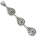 ノンブランド NON BRAND ダイヤ 1.15ct ネックレストップ ホワイトゴールド K18WG ダイヤモンド ペンダントトップ Au750 18K WG ブラウンダイヤ 3モチーフ連結デザイン ドロップ