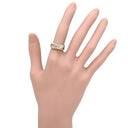 ノンブランド NON BRAND ダイヤモンド 0.27ct デザインリング イエローゴールド×プラチナシルバー K18YG Pt900 ダイヤモンド リング 指輪 18K 750 YG プラチナ900 コンビ ツイスト ウエーブ 11号