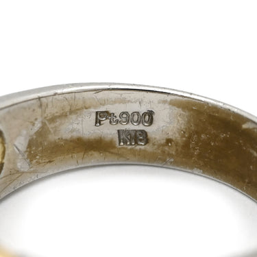 ノンブランド NON BRAND ダイヤモンド 0.27ct デザインリング イエローゴールド×プラチナシルバー K18YG Pt900 ダイヤモンド リング 指輪 18K 750 YG プラチナ900 コンビ ツイスト ウエーブ 11号