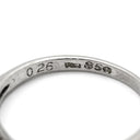 ノンブランド NON BRAND 一文字 ダイヤモンド プラチナシルバー Pt850 ダイヤモンド リング 指輪 プラチナ Pt850 造幣局検定マーク 5P 5石 5粒 5号