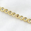 ノンブランド NON BRAND テニスブレスレット 1.0ct ダイヤモンド イエローゴールド K18YG ダイヤモンド ブレスレット Au750 18K 18金 ベゼルセッティング