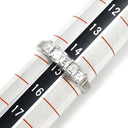 ノンブランド NON BRAND 一文字 ダイヤモンド プラチナシルバー Pt900 ダイヤモンド リング 指輪 プラチナ Pt900 5P 5石 5粒 エンゲージ ブライダル スクエア 14.5号