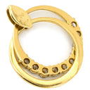 ノンブランド NON BRAND ダイヤモンド デザイン ネックレストップ イエローゴールド K18YG ダイヤモンド ペンダントトップ 18K 750 YG 10P 10石 2連 スウィング