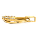 ノンブランド NON BRAND ダイヤモンド デザイン ネックレストップ イエローゴールド K18YG ダイヤモンド ペンダントトップ 18K 750 YG 10P 10石 2連 スウィング