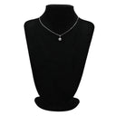 ノンブランド NON BRAND ダイヤ プラチナシルバー Pt900 ダイヤモンド Pt850（チェーン） ネックレス Pt900×Pt850 コンビ ヘイローデザイン SUN サンバースト フラワー