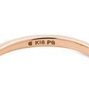 ノンブランド NON BRAND ダイヤモンド ピンクゴールド K18PG ダイヤモンド リング 指輪 Au750 18K 18金 フラワーモチーフ 7P 7石 7粒 セブンスター 14.5号