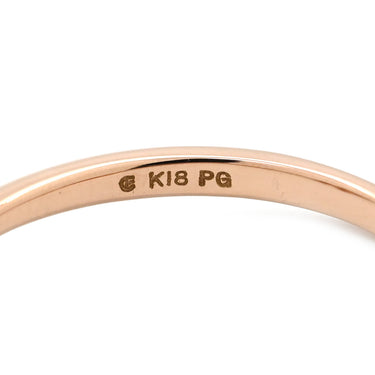ノンブランド NON BRAND ダイヤモンド ピンクゴールド K18PG ダイヤモンド リング 指輪 Au750 18K 18金 フラワーモチーフ 7P 7石 7粒 セブンスター 14.5号