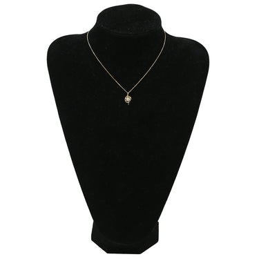ノンブランド NON BRAND ダイヤモンド 0.25ct イエローゴールド K18YG ダイヤモンド ネックレス Au750 18K 18金 フラワークラスター スパイラルフレーム