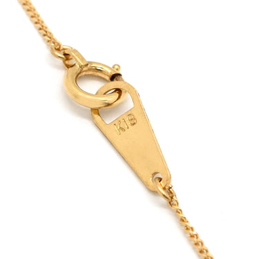 ノンブランド NON BRAND ダイヤモンド 0.25ct イエローゴールド K18YG ダイヤモンド ネックレス Au750 18K 18金 フラワークラスター スパイラルフレーム