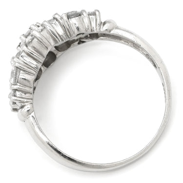 ノンブランド NON BRAND ダイヤモンド 1.50ct パヴェ プラチナシルバー Pt900 ダイヤモンド リング 指輪 プラチナ900 デザインリング ラウンドブリリアント 17石 15号