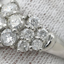 ノンブランド NON BRAND ダイヤモンド 1.50ct パヴェ プラチナシルバー Pt900 ダイヤモンド リング 指輪 プラチナ900 デザインリング ラウンドブリリアント 17石 15号