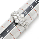 ノンブランド NON BRAND ダイヤモンド 1.50ct パヴェ プラチナシルバー Pt900 ダイヤモンド リング 指輪 プラチナ900 デザインリング ラウンドブリリアント 17石 15号