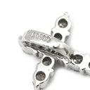 ノンブランド NON BRAND ダイヤモンド プラチナシルバー Pt900 ダイヤモンド ペンダントトップ プラチナ Pt900 クロス 十字架 10P 10石 10粒 スイートテン ミニ スモール