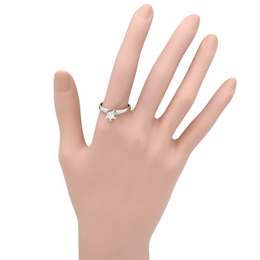 ノンブランド NON BRAND ソリティア ダイヤモンド F SI1 プラチナシルバー Pt900 ダイヤモンド リング 指輪 プラチナ Pt900 1P 1石 1粒 6本立爪 エンゲージ ブライダル 18号