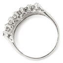 ノンブランド NON BRAND ダイヤモンド 0.50ct デザインリング プラチナシルバー Pt900 ダイヤモンド リング 指輪 プラチナ900 V字 Vライン ラウンドブリリアント 10.5号