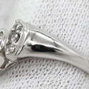 ノンブランド NON BRAND ダイヤモンド 0.50ct デザインリング プラチナシルバー Pt900 ダイヤモンド リング 指輪 プラチナ900 V字 Vライン ラウンドブリリアント 10.5号