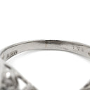 ノンブランド NON BRAND ダイヤモンド 0.50ct デザインリング プラチナシルバー Pt900 ダイヤモンド リング 指輪 プラチナ900 V字 Vライン ラウンドブリリアント 10.5号