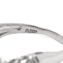 ノンブランド NON BRAND ダイヤモンド 0.50ct デザインリング プラチナシルバー Pt900 ダイヤモンド リング 指輪 プラチナ900 V字 Vライン ラウンドブリリアント 10.5号